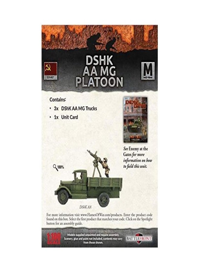 Flames of War Battlefront Miniatures Soviet DShK AA MG Platoon FOW SBX38 - Image 2